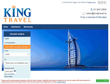 Tablet Screenshot of kingtravel.ie